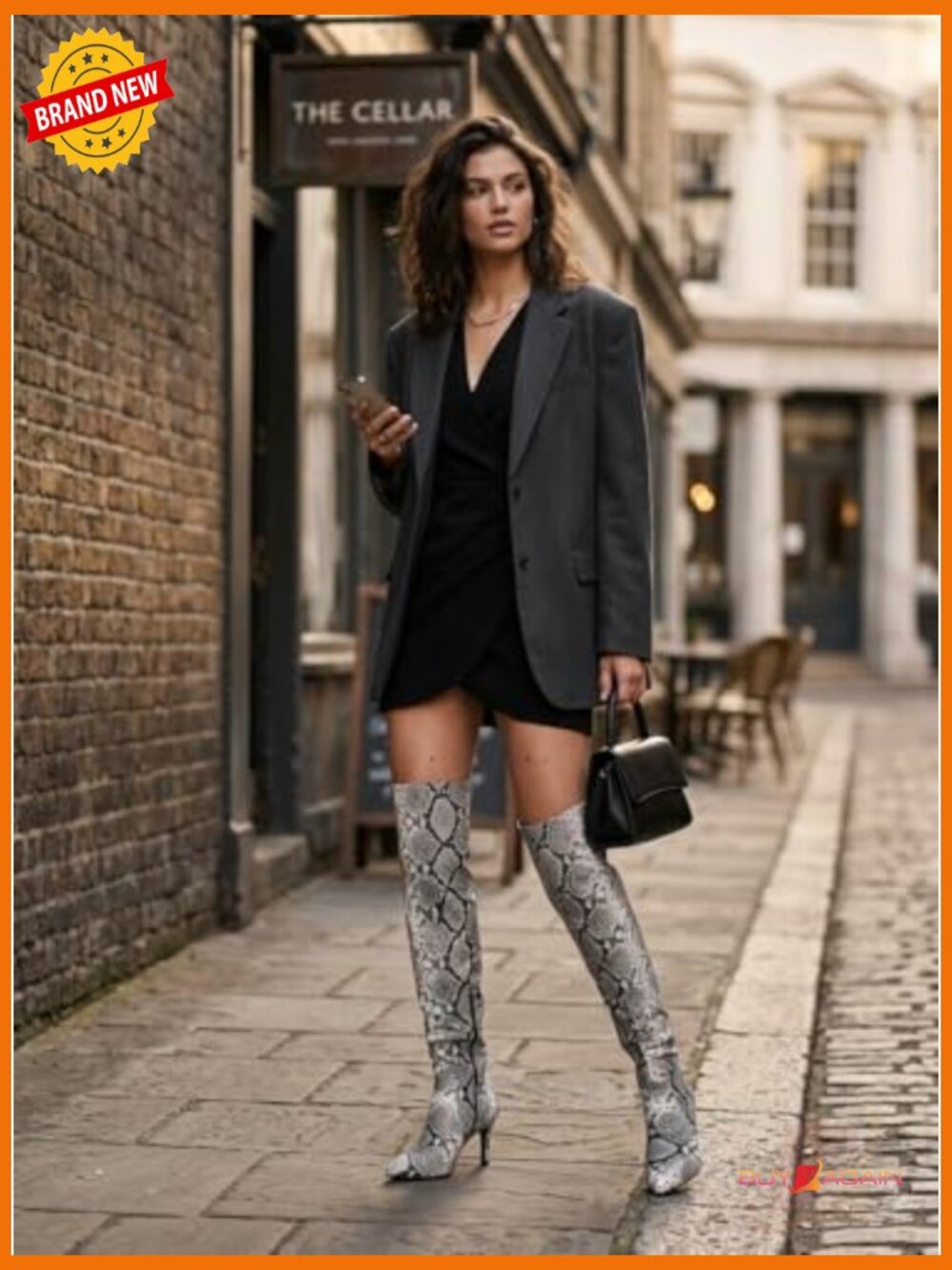 Pointed Toe Stiletto Heel Over the Knee Boots Side Zip Ruched Thigh High Booties - Picture 6 of 7
